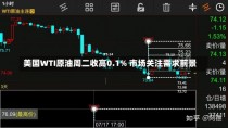 美国WTI原油周二收高0.1% 市场关注需求前景