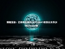 博雅互动：已持有比特币(BTC)2641枚及以太币(ETH)15445枚